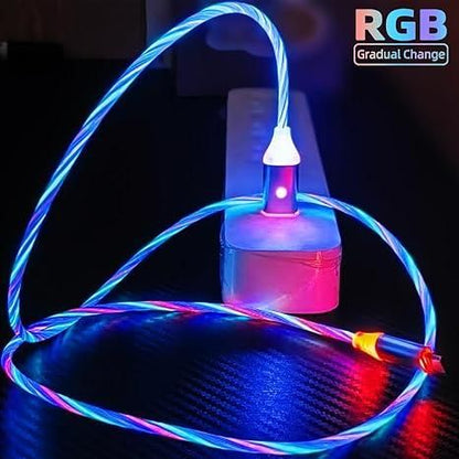 RGB Cable Light C-Type for Charging and Data transfer (Pack of 1)