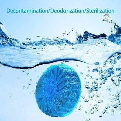 🔥Toilet Cleaning Tablet - Toilet Deodorizer Bathroom Cleaner Tablet Pack of 1 (10pc) Blue Bubble🔥